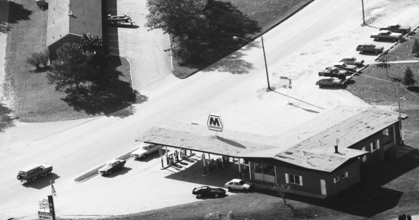 Vintage Aerial photo from 1983 in Manistee County, MI