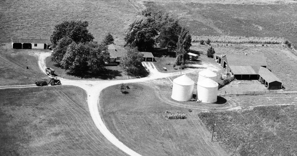 Vintage Aerial photo from 1992 in Knox County, MO