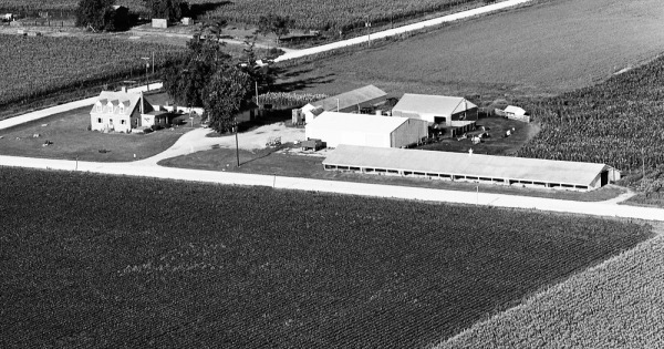 Vintage Aerial photo from 1976 in Washington County, IA