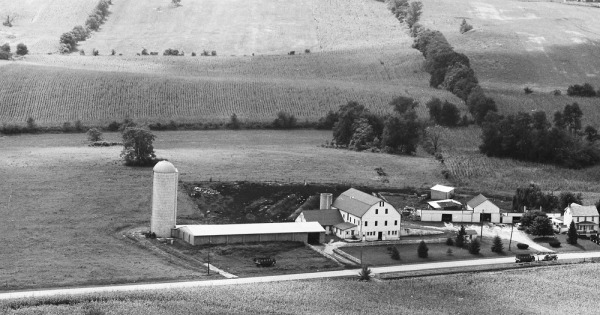 Vintage Aerial photo from 1971 in Frederick County, MD