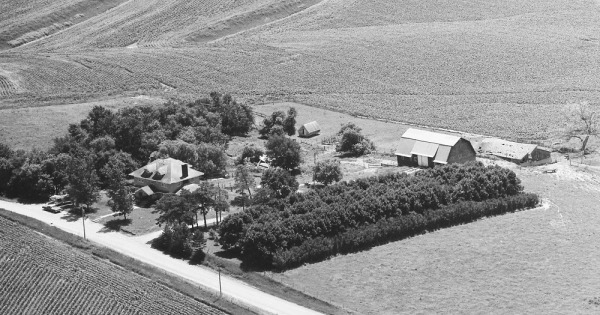 Vintage Aerial photo from 1983 in Ida County, IA