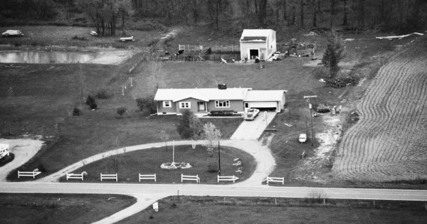 Vintage Aerial photo from 1984 in Ingham County, MI