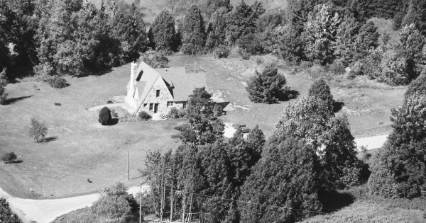 Vintage Aerial photo from 1989 in Leelanau County, MI