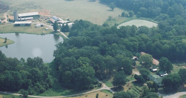 Vintage Aerial photo from 1997 in Jones County, GA