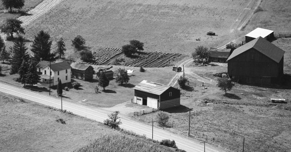 Vintage Aerial photo from 1976 in Jefferson County, PA