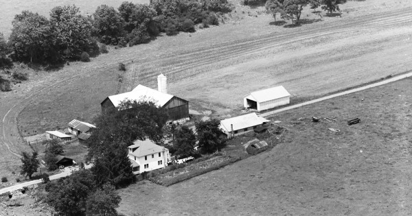 Vintage Aerial photo from 1963 in Lycoming County, PA