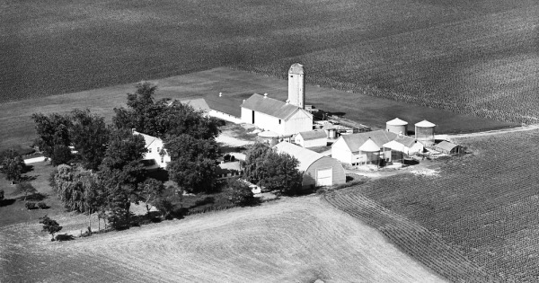 Vintage Aerial photo from 1965 in DuPage County, IL