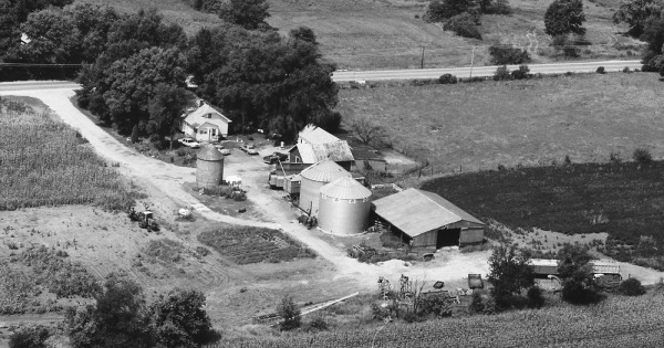 Vintage Aerial photo from 1983 in DuPage County, IL