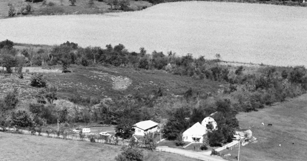 Vintage Aerial photo from 1981 in Gentry County, MO