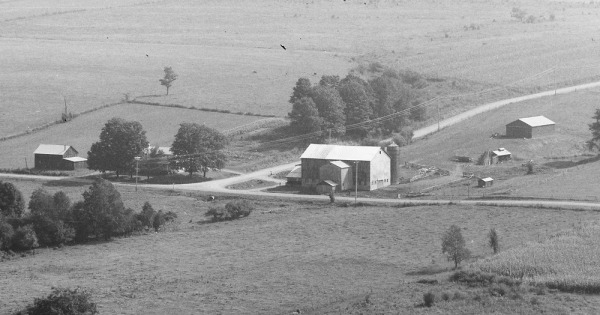 Vintage Aerial photo from 1986 in Cattaraugus County, NY