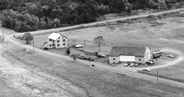 Vintage Aerial photo from 1970 in Cumberland County, PA