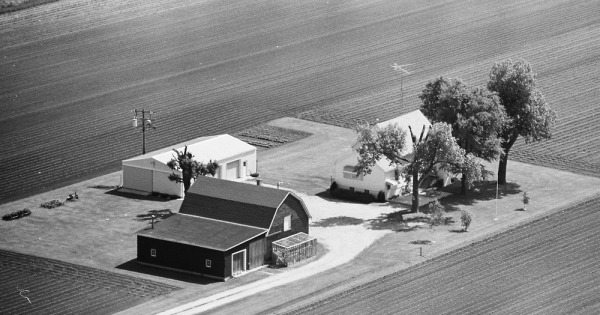 Vintage Aerial photo from 1980 in Kankakee County, IL
