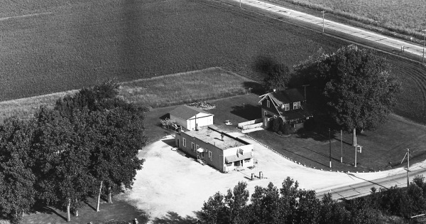 Vintage Aerial photo from 1965 in Kankakee County, IL