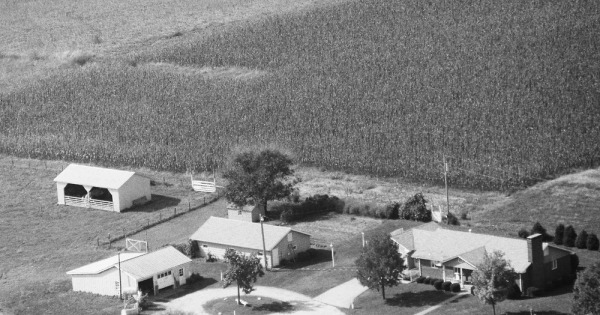 Vintage Aerial photo from 1986 in Boone County, MO