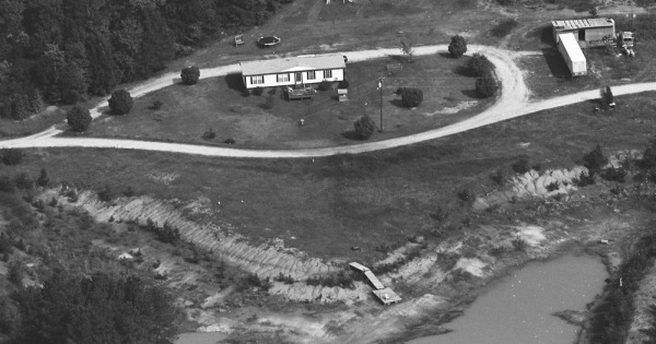 Vintage Aerial photo from 2002 in Chester County, SC