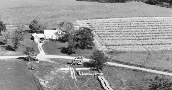 Vintage Aerial photo from 1981 in Gentry County, MO