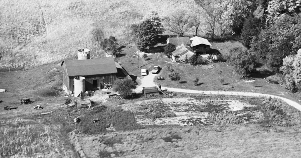 Vintage Aerial photo from 1966 in Noble County, IN