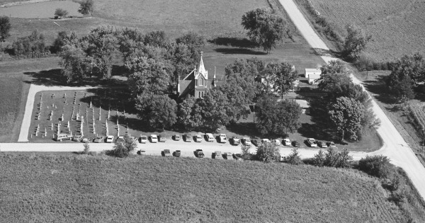 Vintage Aerial photo from 1981 in Warren County, IA