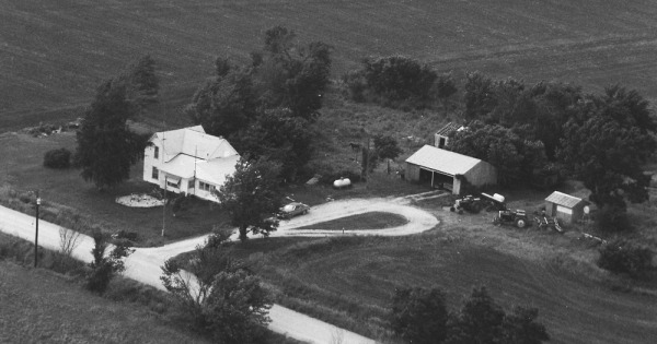 Vintage Aerial photo from 1983 in Franklin County, KS