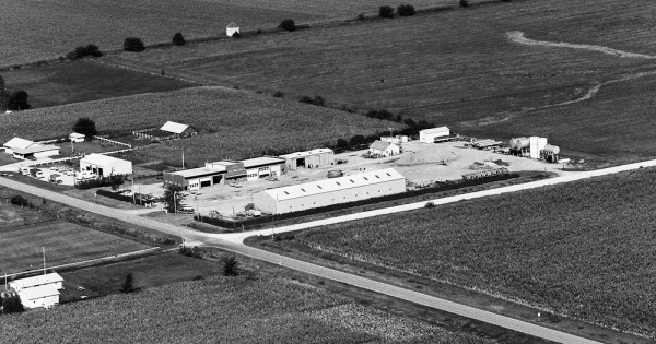 Vintage Aerial photo from 1983 in Butler County, IA