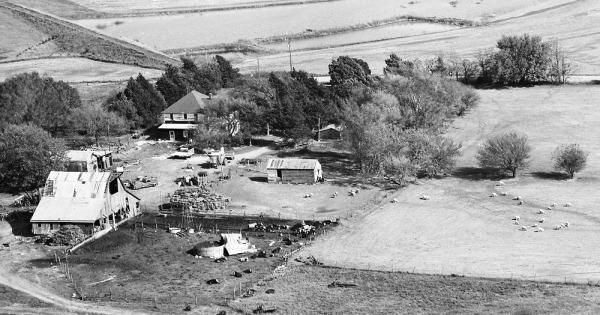 Vintage Aerial photo from 1973 in Nemaha County, KS