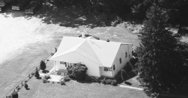 Vintage Aerial photo from 1988 in Burlington County, NJ