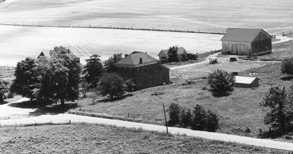 Vintage Aerial photo from 1972 in Boone County, IN