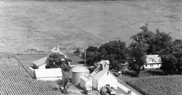 Vintage Aerial photo from 1971 in Kankakee County, IL