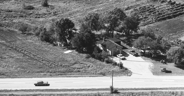 Vintage Aerial photo from 1973 in Lake County, IL