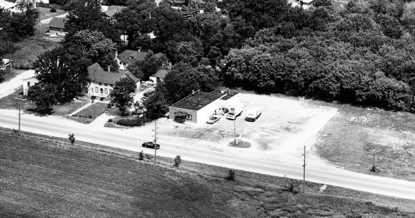 Vintage Aerial photo from 1973 in Lake County, IL