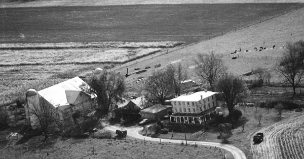 Vintage Aerial photo from 1975 in Chester County, PA