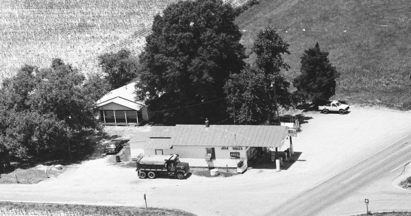 Vintage Aerial photo from 1990 in King William County, VA