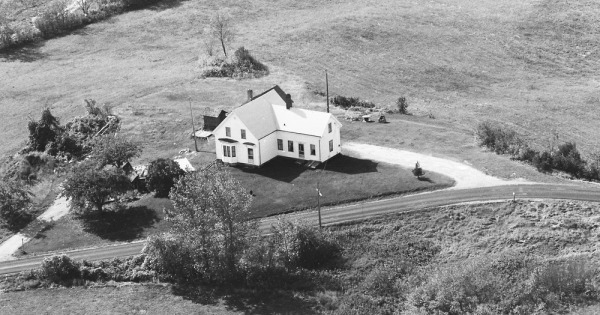 Vintage Aerial photo from 1963 in Lincoln County, ME