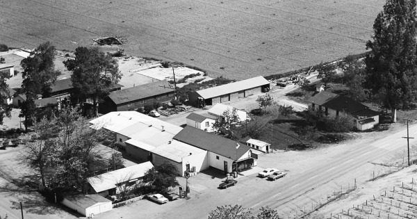 Vintage Aerial photo from 1969 in Shasta County, CA