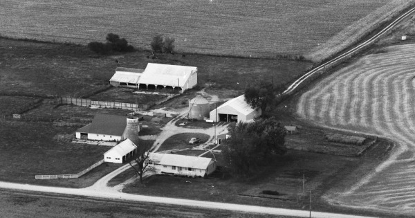 Vintage Aerial photo from 1981 in Livingston County, MO