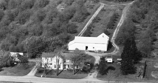Vintage Aerial photo from 1968 in Ashtabula County, OH