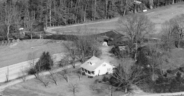 Vintage Aerial photo from 1989 in Alexander County, NC