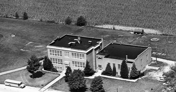 Vintage Aerial photo from 1964 in Wyandot County, OH