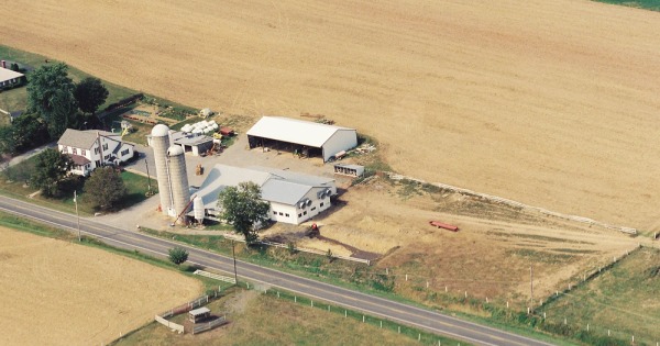 Vintage Aerial photo from 2002 in Mifflin County, PA