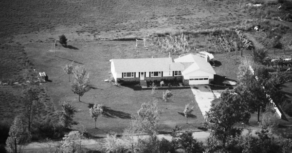 Vintage Aerial photo from 1984 in Ingham County, MI