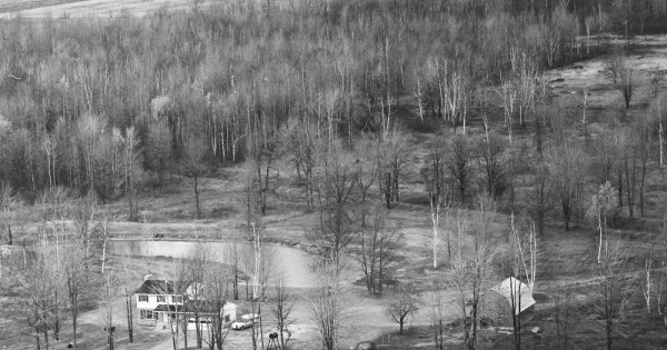 Vintage Aerial photo from 1973 in Midland County, MI