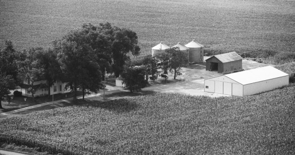 Vintage Aerial photo from 1979 in Shelby County, IN
