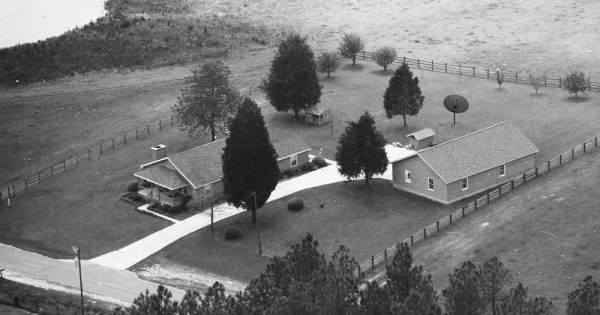 Vintage Aerial photo from 1990 in Crawford County, GA