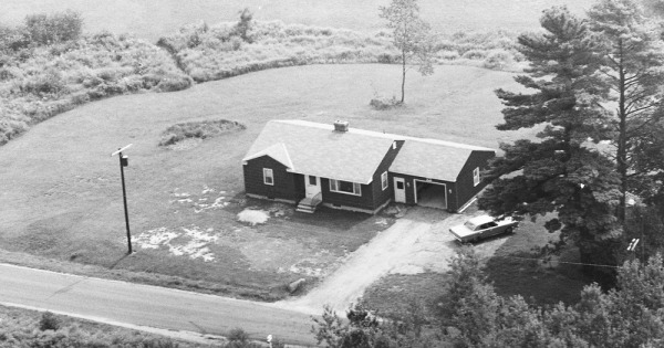 Vintage Aerial photo from 1969 in York County, ME