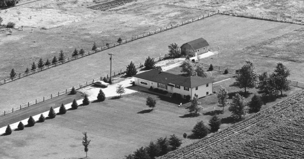 Vintage Aerial photo from 1973 in Winnebago County, IL