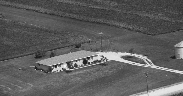 Vintage Aerial photo from 1983 in Grundy County, IL
