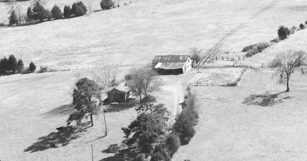 Vintage Aerial photo from 1987 in Scott County, AR