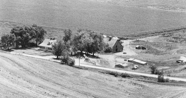 Vintage Aerial photo from 1980 in Atchison County, MO
