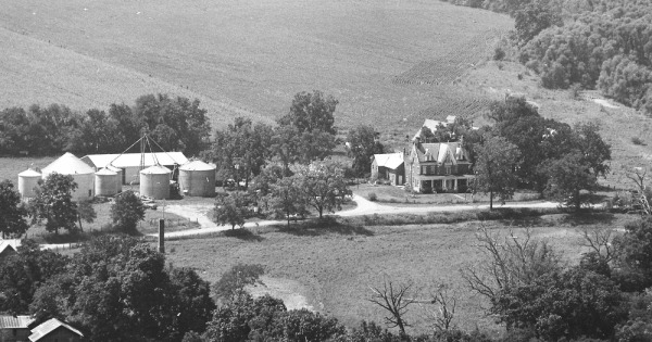 Vintage Aerial photo from 1976 in Mercer County, IL