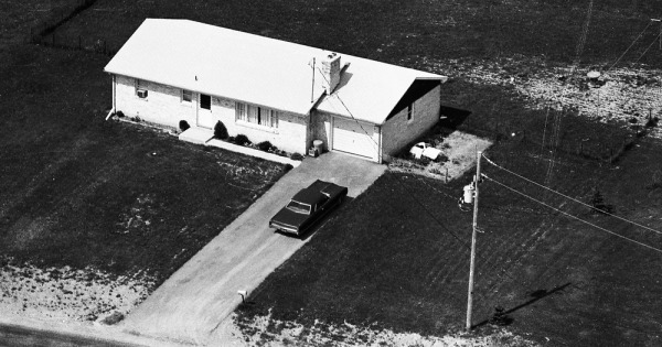 Vintage Aerial photo from 1974 in York County, PA
